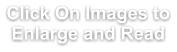 Click On Images to Enlarge and Read